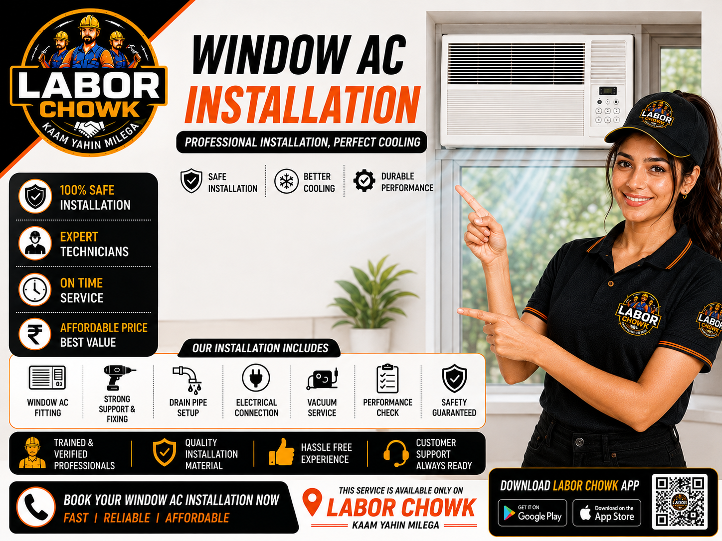 Window AC Installation