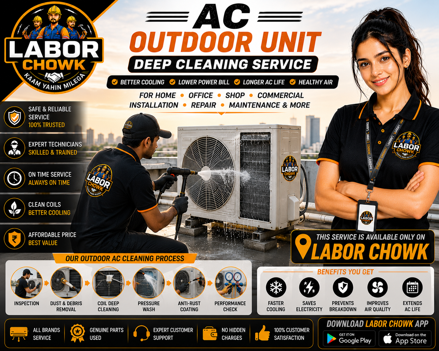 Window AC Deep Cleaning
