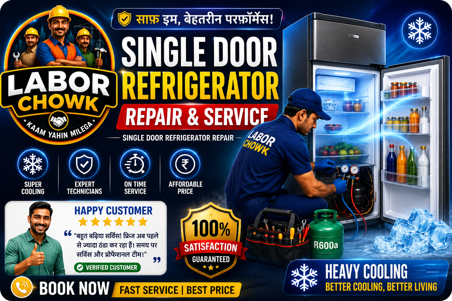 Single Door Refrigerator Repair