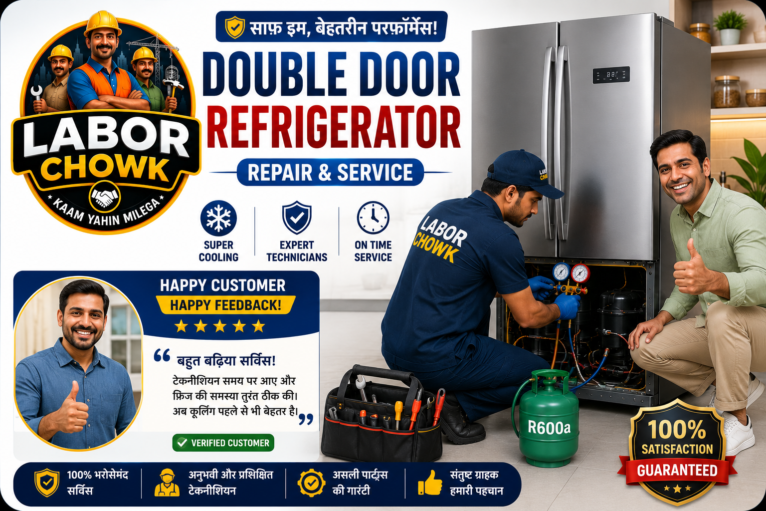 Double Door Refrigerator Repair