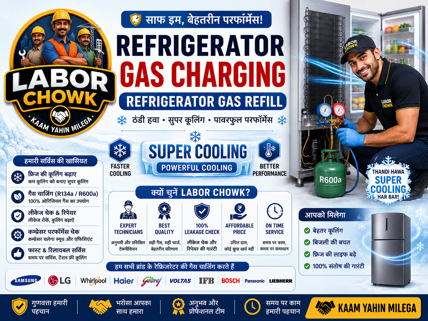 Refrigerator Gas Charging