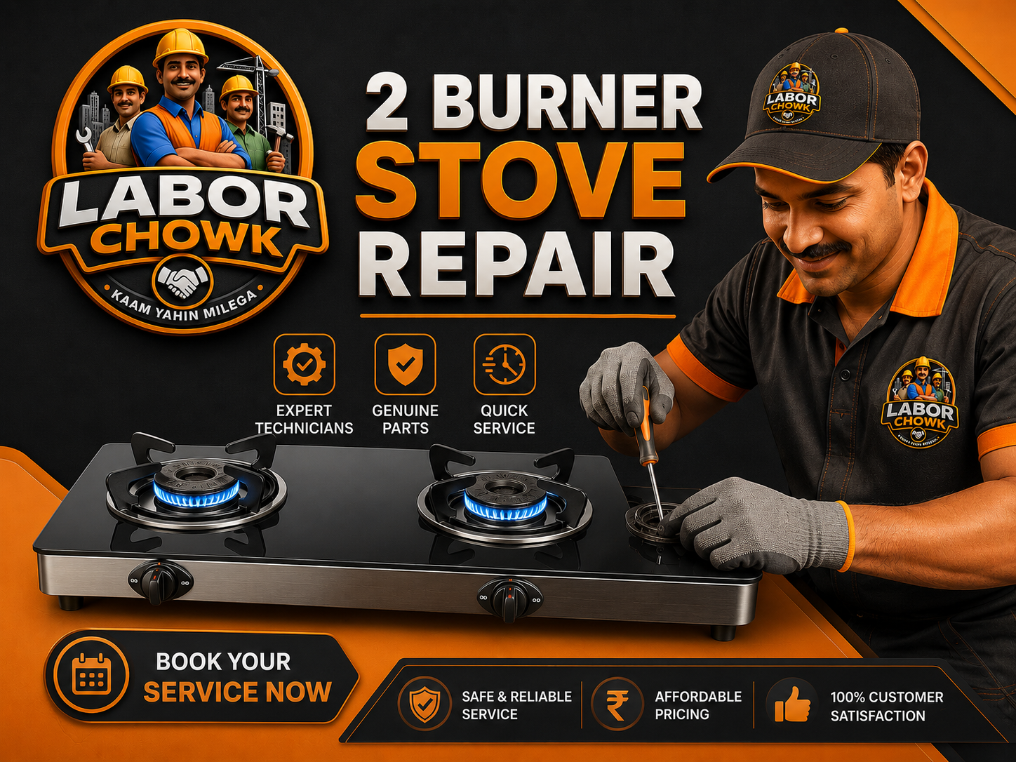 2 Burner Stove Repair