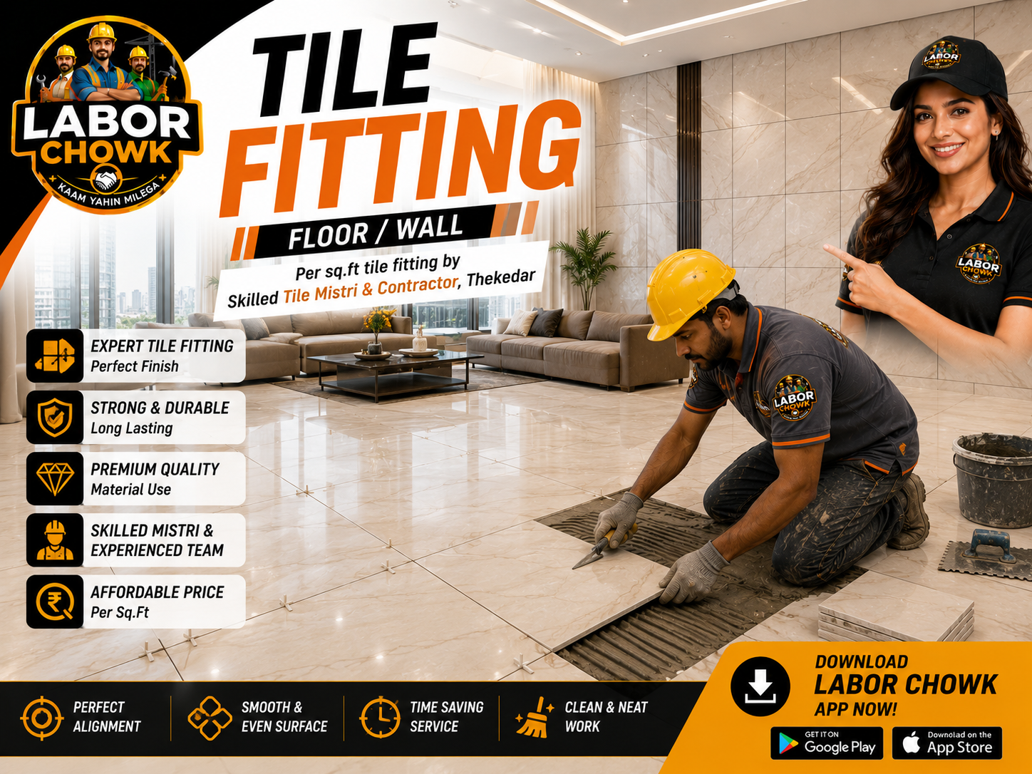 Tile Fitting (Floor/Wall)