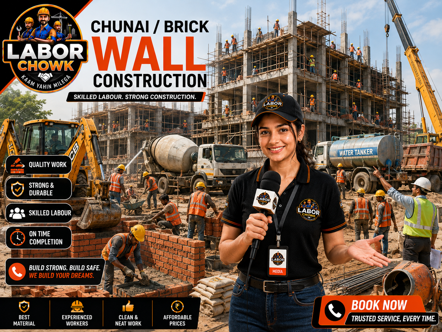 Chunai / Brick Wall Construction