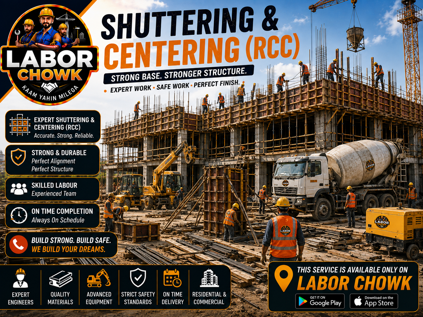 Shuttering & Centering (RCC)