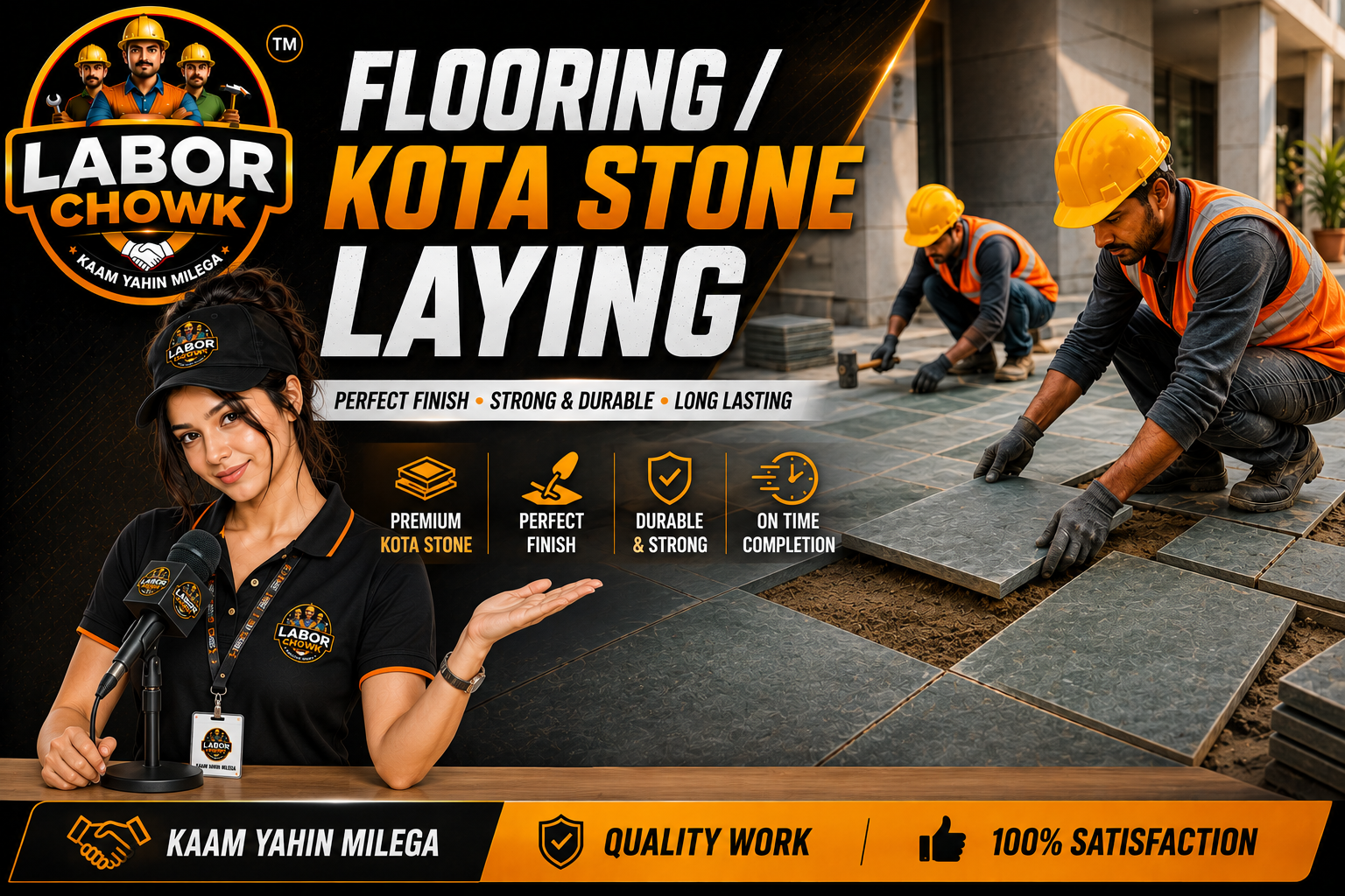 Flooring / Kota Stone Laying