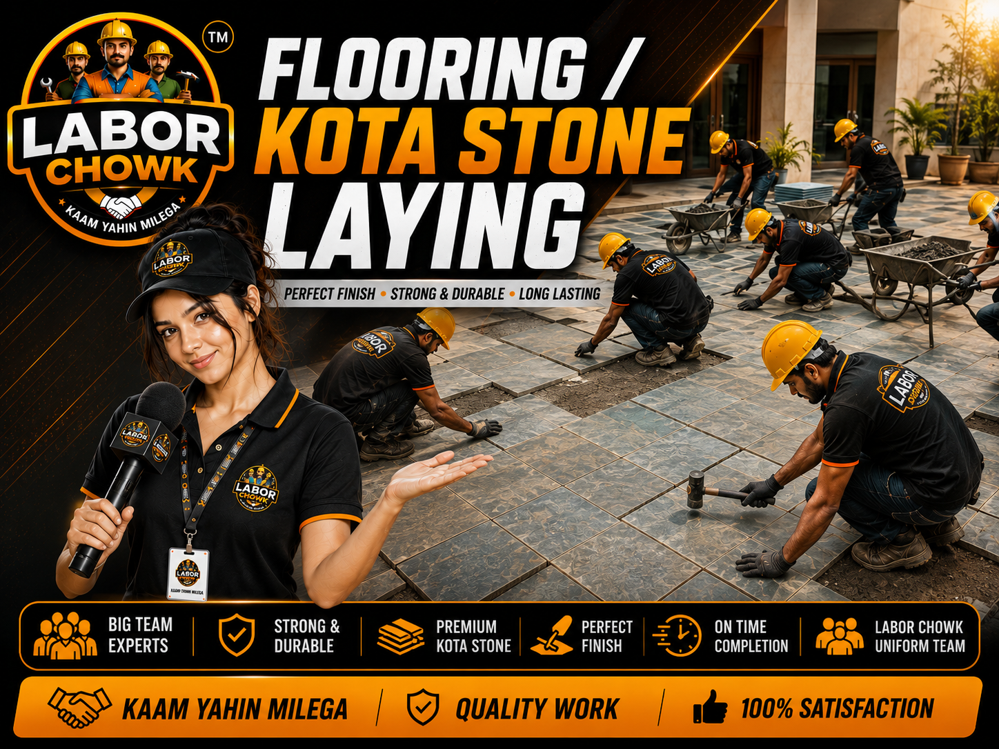 Flooring / Kota Stone Laying