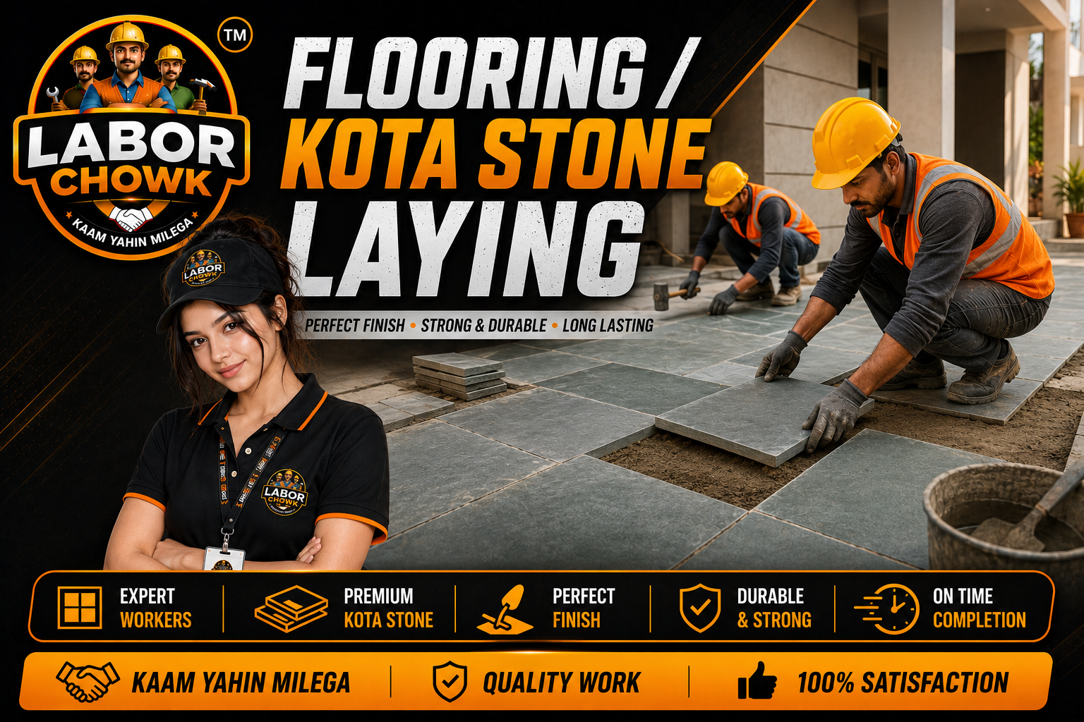 Flooring / Kota Stone Laying